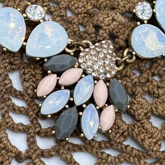 J. Crew Statement Necklace.  Charming Pastel Colors - Picture 4 of 7